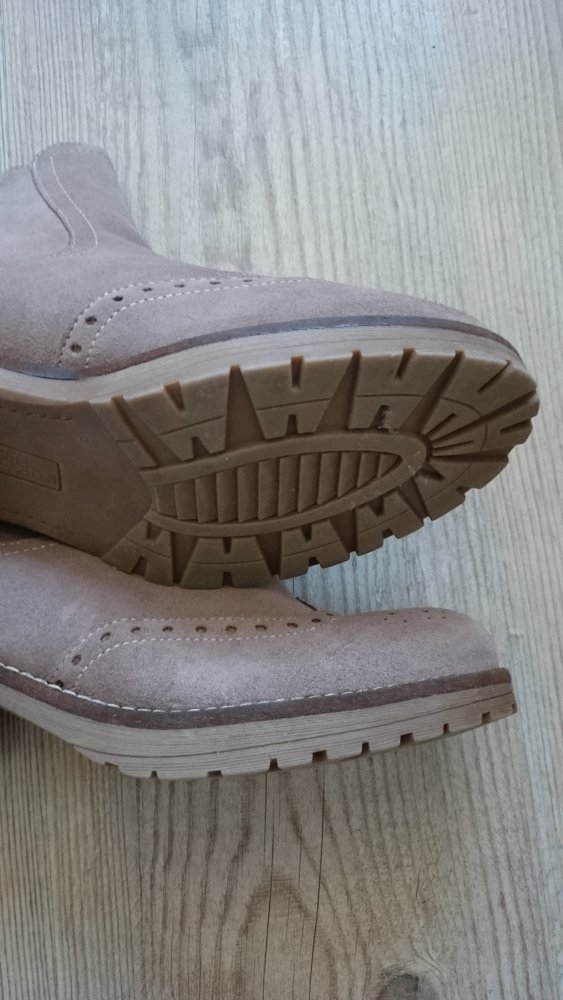Neu! Chelsea Boots, beige, Leder , Größe 41, NP 129 Euro