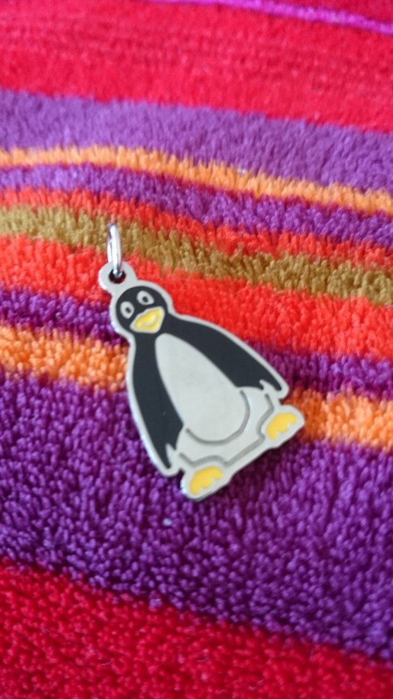 Original Energetix Magnetschmuck mit Pinguin Kettenanhänger