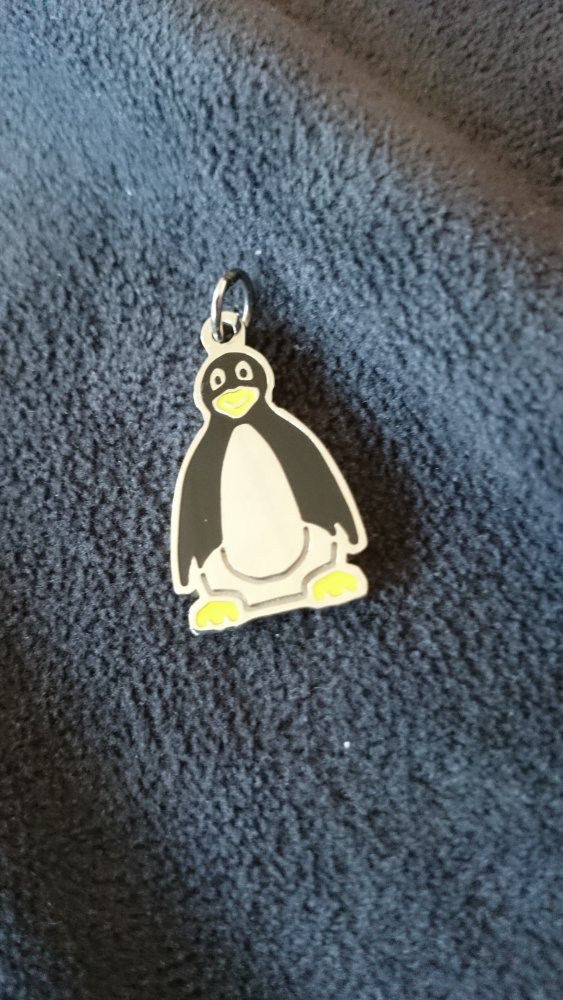 Original Energetix Magnetschmuck mit Pinguin Kettenanhänger