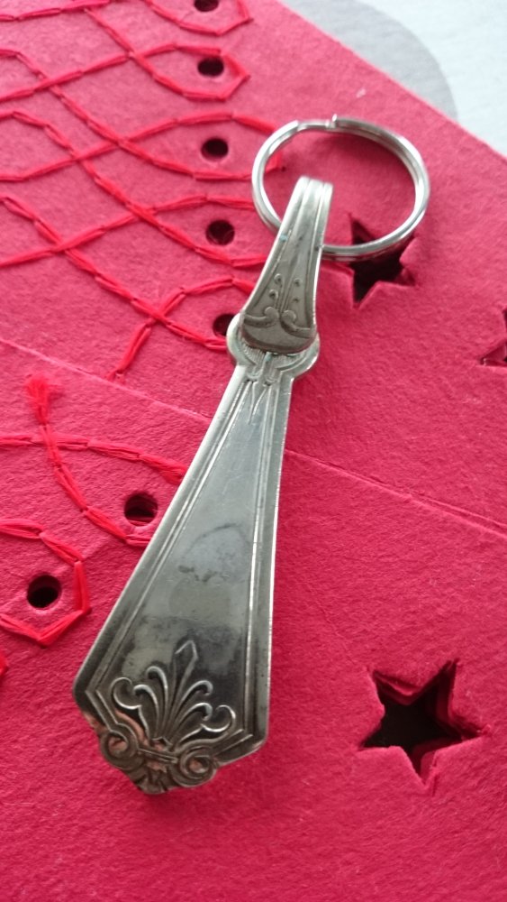 Antiker Schlüsselanhänger - Kettenanhänger Vintage Silber