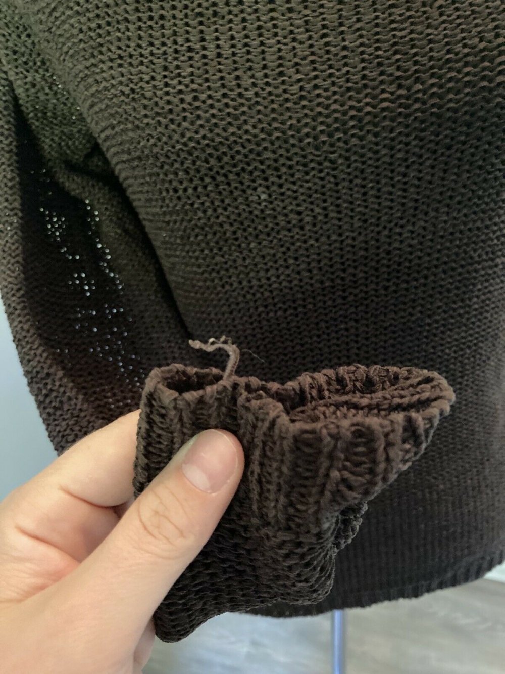 Brauner Strickpulli
