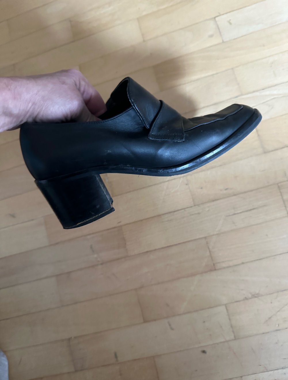 Loafers mit Absatz