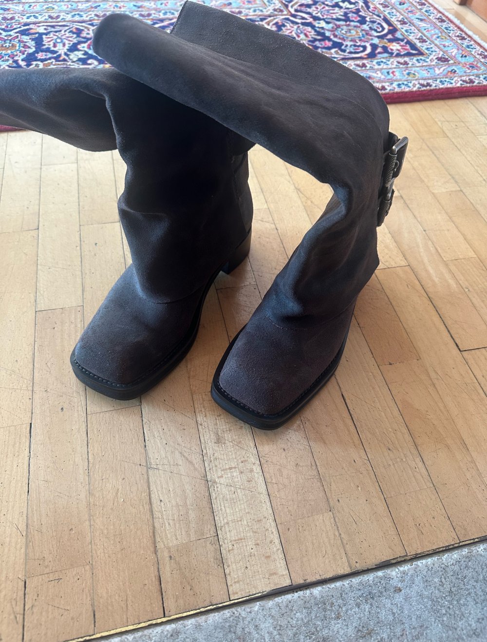 Brandneue Echt Leder Stiefel