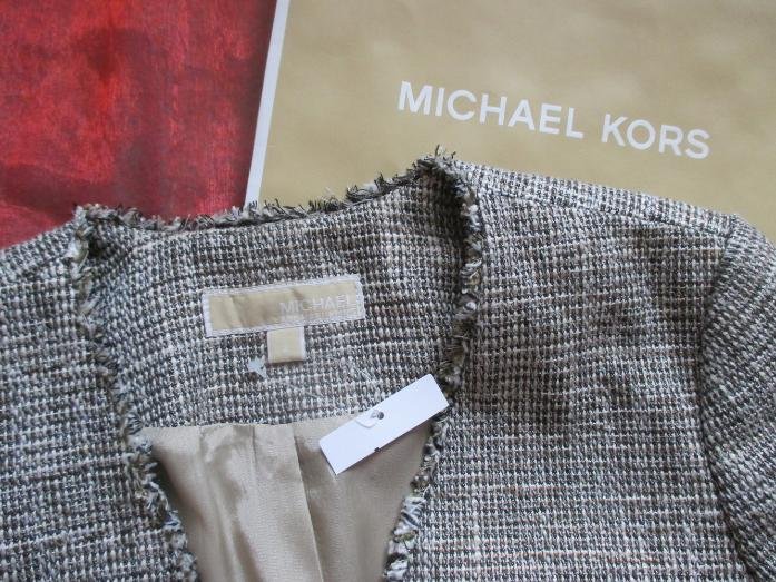 NEU mit ETIKETT * Business * Anzug * Kostüm * Chanel- Style * Fransen * Karo * Boucle * Kurz * Blazer * Jacke 