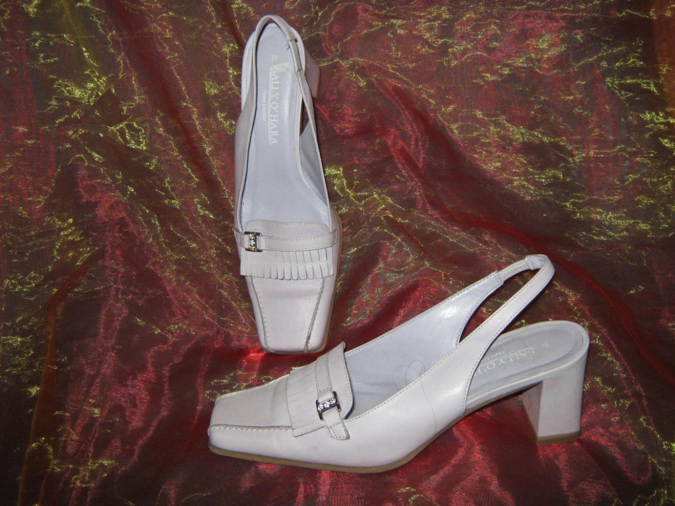 NEU * Edel * Echt Leder * Swarovski Kristalle * Slingbacks * Pumps * Schuhe 