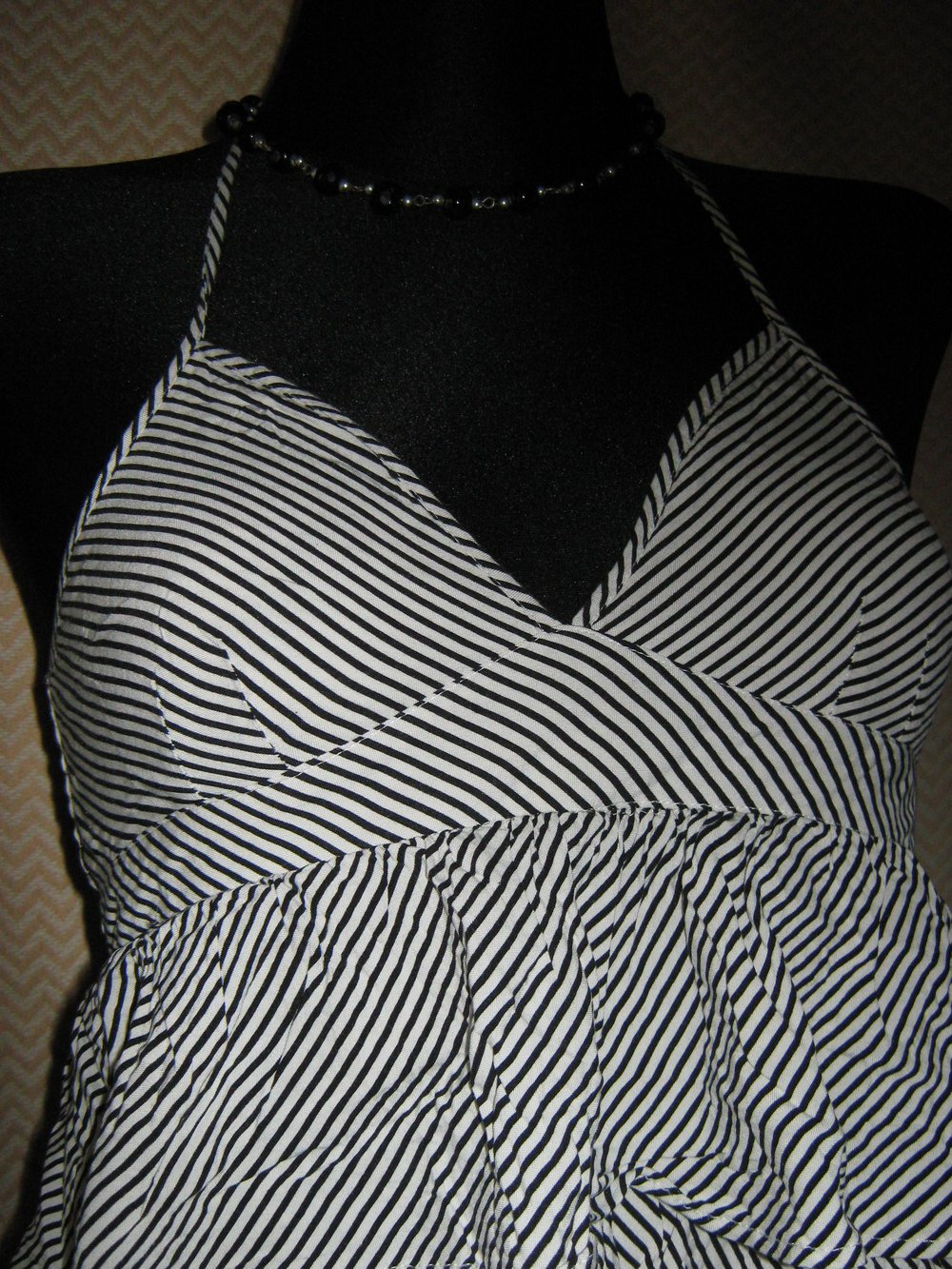 NEU * Salsa- Style * Streifen * Baby- Doll * Volant * Neckholder * Träger * Blusen TOP 