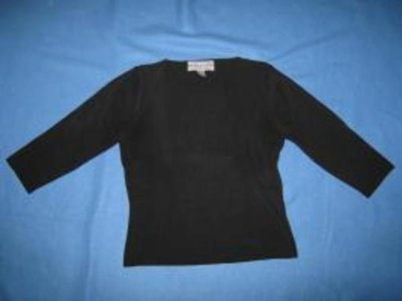 Klassisch * edel * Seiden * Fein- Ripp- Strick * Dreiviertel- Arm * Pullover 