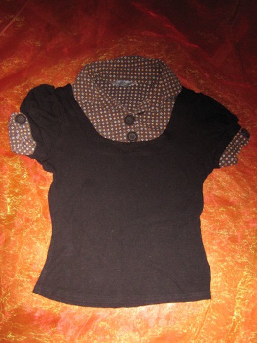 NEUw * Ausgefallen * sexy * Puffärmel * Bluseneinsatz * T- Shirt 