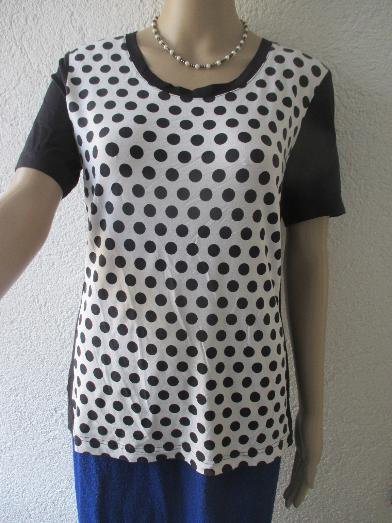  NEU mit ETIKETT * Edel * ausgefallen * Punkte * Polka dots * Tupfen * Kurzarm * T- Shirt 