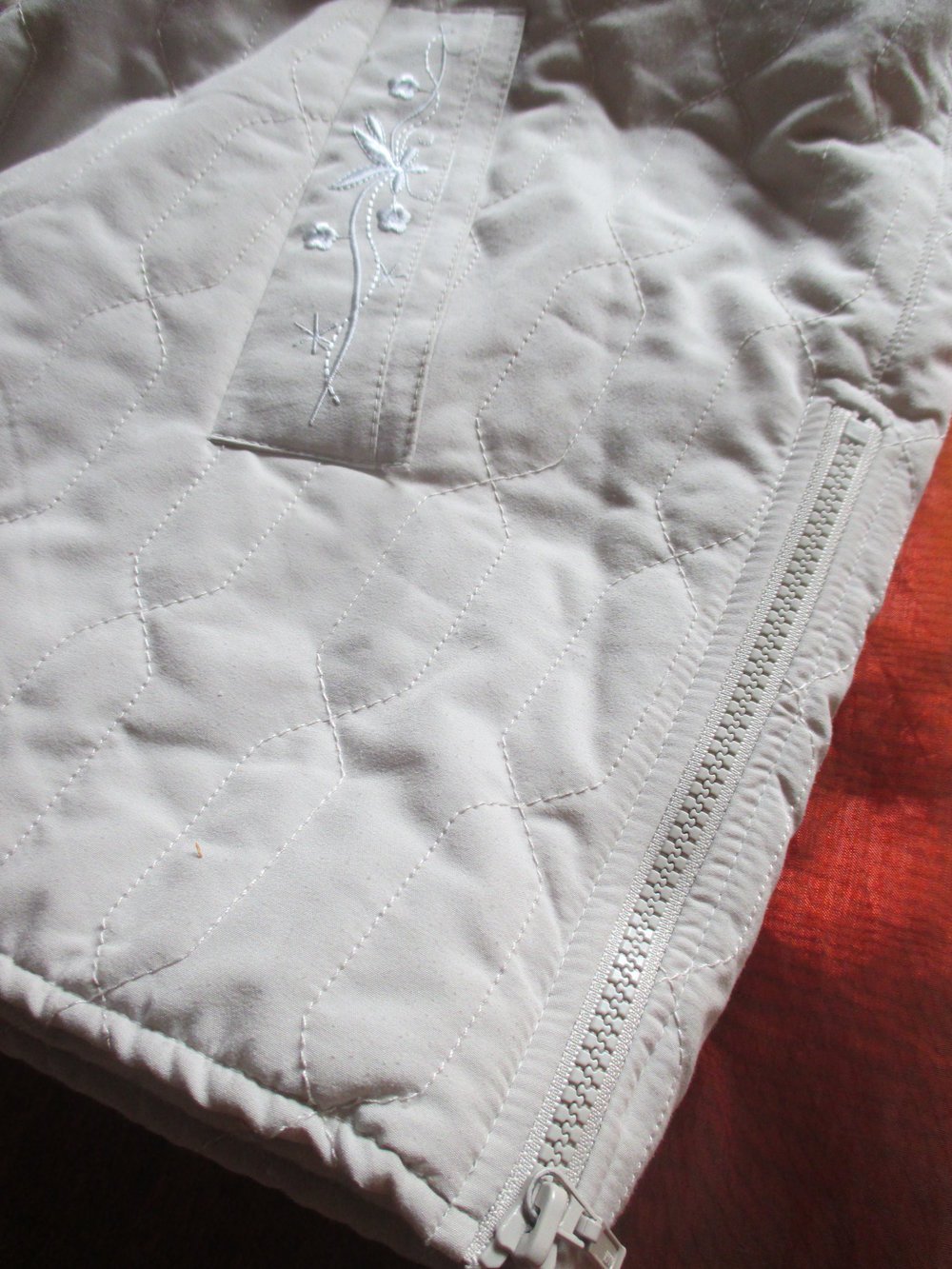 NEU * Edel * Original VINTAGE * Stepp - Jacke * im Englisch- Style * mit Blüten- Stickerei 