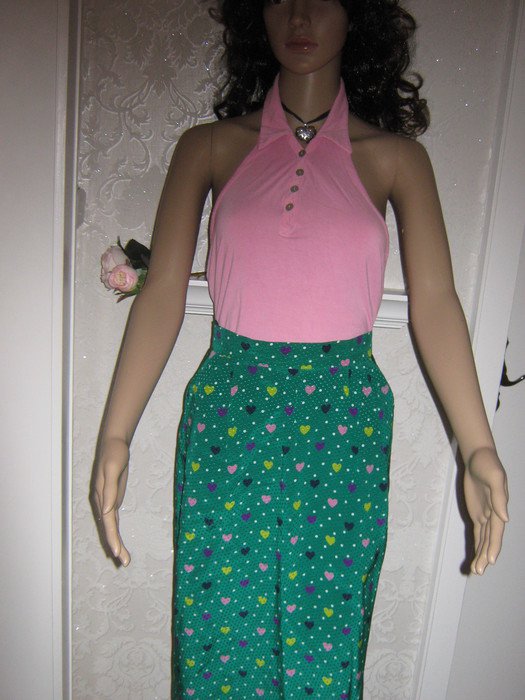 NEU * Original * 80er Jahre * VINTAGE * 100% Seide * High- Waist * Rock 