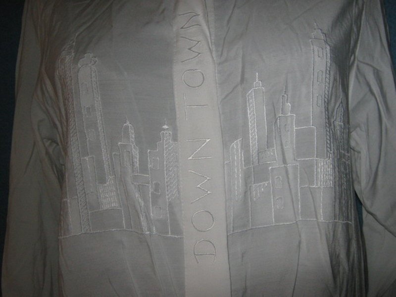 NEUw * Edel * Granny VINTAGE * New York * Stickerei * Business * Freizeit * Hemd-Bluse 