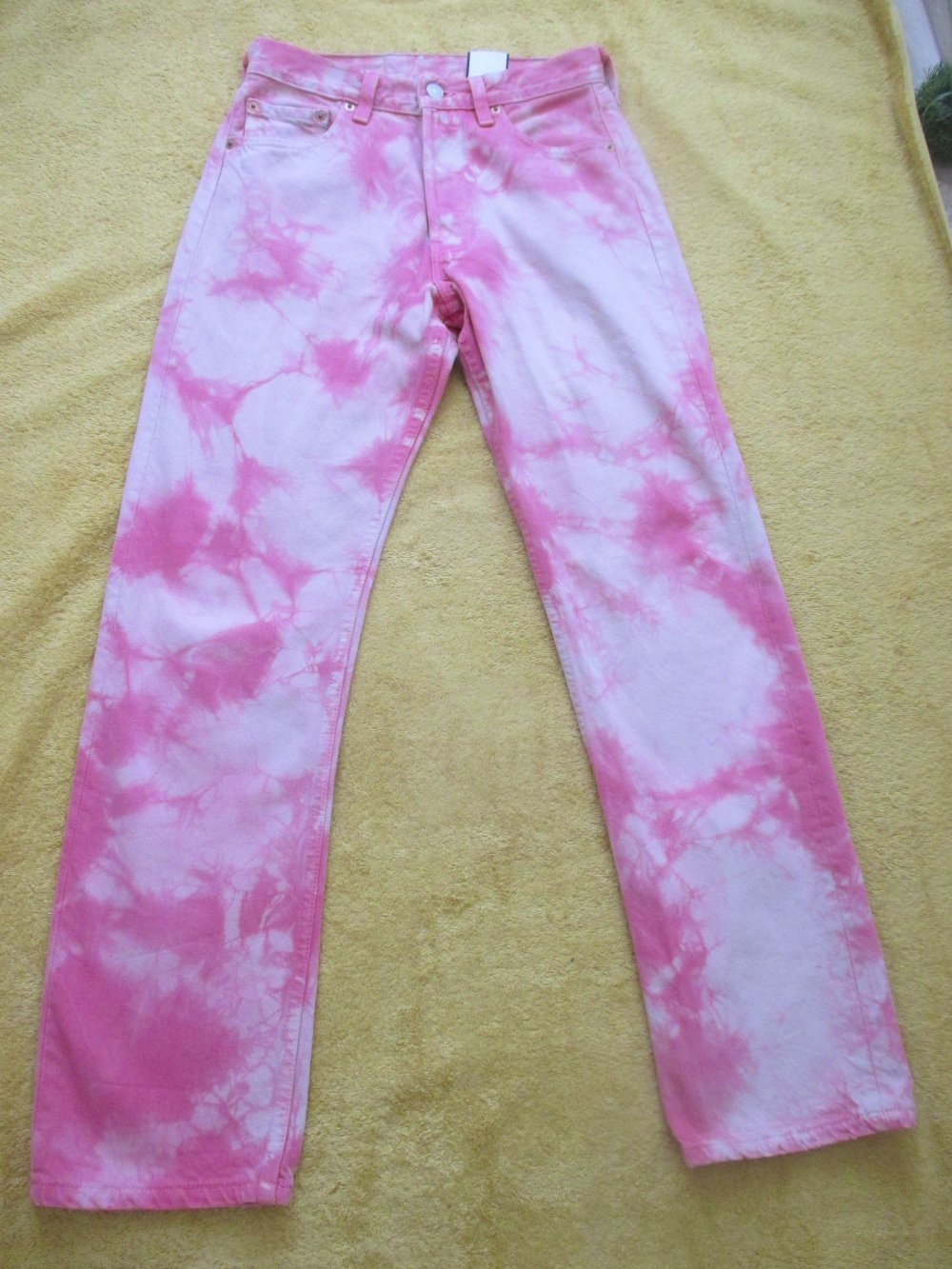   NEU mit ETIKETT * Original 1990er VINTAGE * Coachella * Festival * Batik * Jeans- Hose 