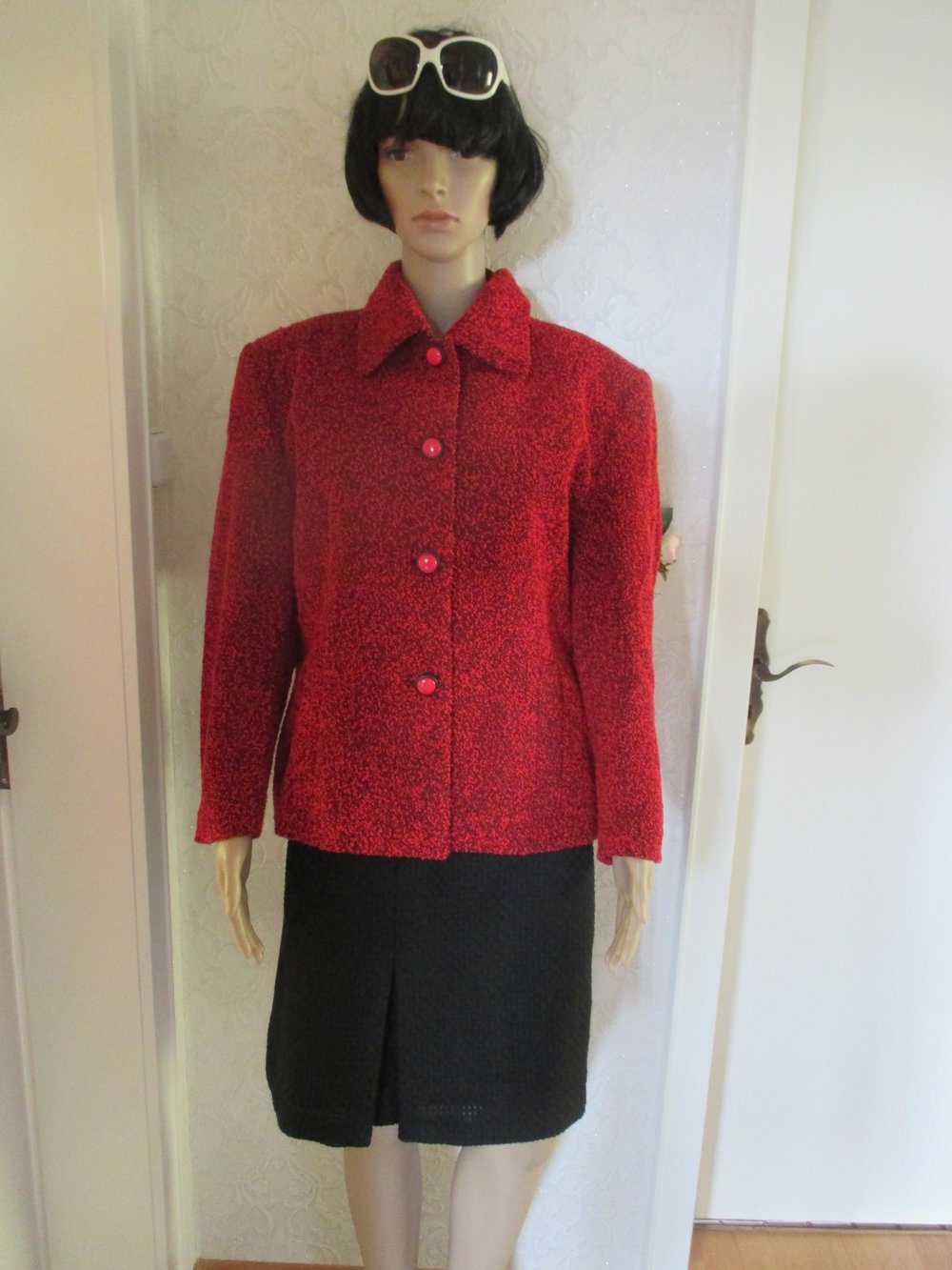  NEU * 50er Jahre * Rockabilly- Style * Bouclé * Woll * Kurz * Blazer * Jacke 
