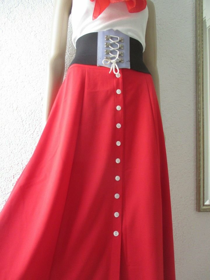  NEU * Edel * Original VINTAGE * A- Linie * Maxi * Long * Rock 