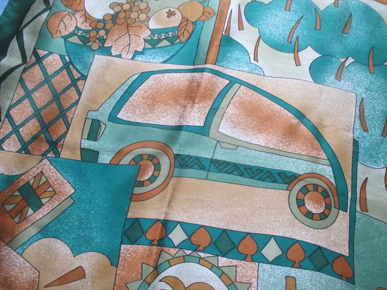  NEU mit Etikett * Edel * ausgefallen * Silk * Seiden * Satin * Sonnen * Obst * Auto * Print * XXL TUCH * SCHAL * Scarf 