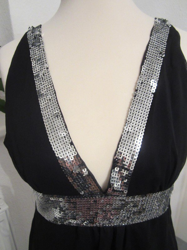 NEU mit ETIKETT * Sexy * ausgefallen * Cocktail * Disco * Abend * Ausgeh * Glitzer * Pailletten * Seiden * Chiffon * Träger * Kleid 