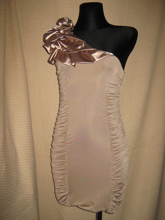 NEU mit ETIKETT * One Shoulder * Cocktail * Abend *Ausgeh * Swarovski * Strass * Kristall * Bodycon * Mini- Kleid 