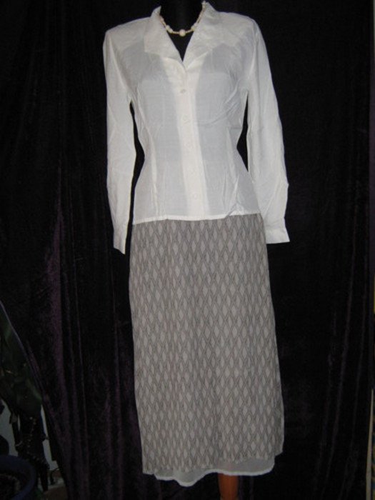 NEUw * Ausgefallen * edel * Long * Lang * Maxi * Seiden- Chiffon * Rock 