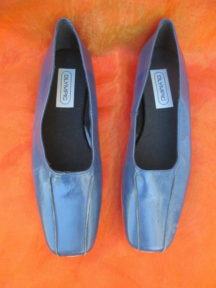 NEU * Stylisch * edel * Maritim * Navy * Sailor * Marine * Look * Echt- Leder * Ballerinas * Pumps * Schuhe 