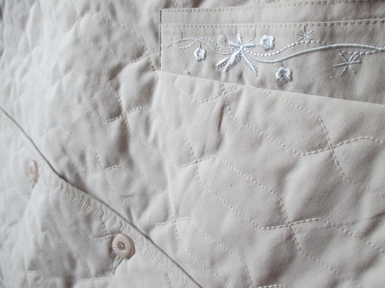 NEU * Edel * Original VINTAGE * Stepp - Jacke * im Englisch- Style * mit Blüten- Stickerei 