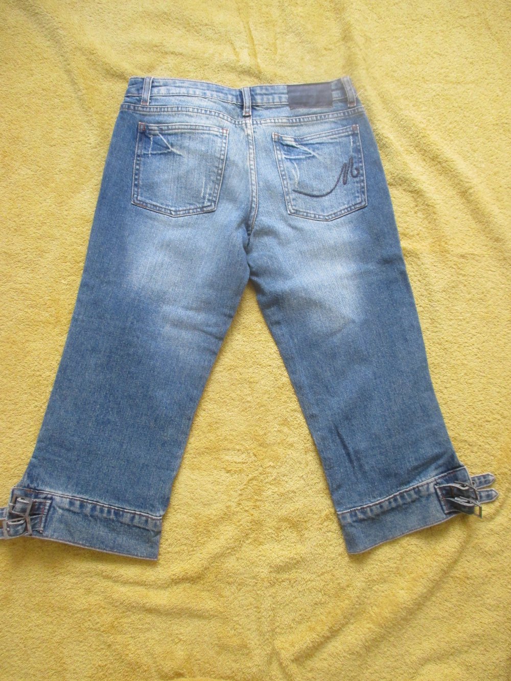 NEU * Shabby- Destroyed- Look * Dreiviertel * 7/8 * Stiefel * Kniebund * Capri * Jeans- Hose 