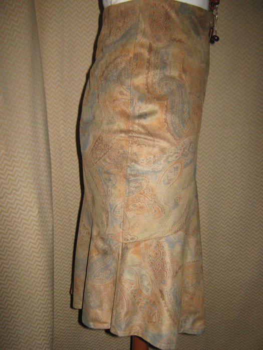 NEUw * Asymmetrisch * Boho * Hippie * Gipsy- Style * wie Leder * Paisley * Zipfel * Rock 