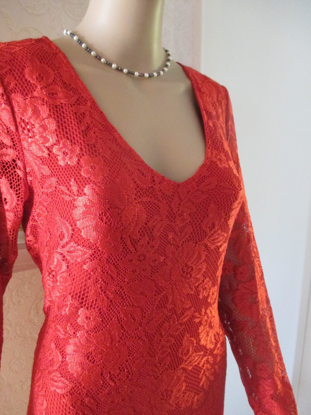 NEU * Blüten * Flower- Power * Lace- Spitzen * Etui * Cocktail * Abend * Bodycon * Strech * Midi * Kleid 