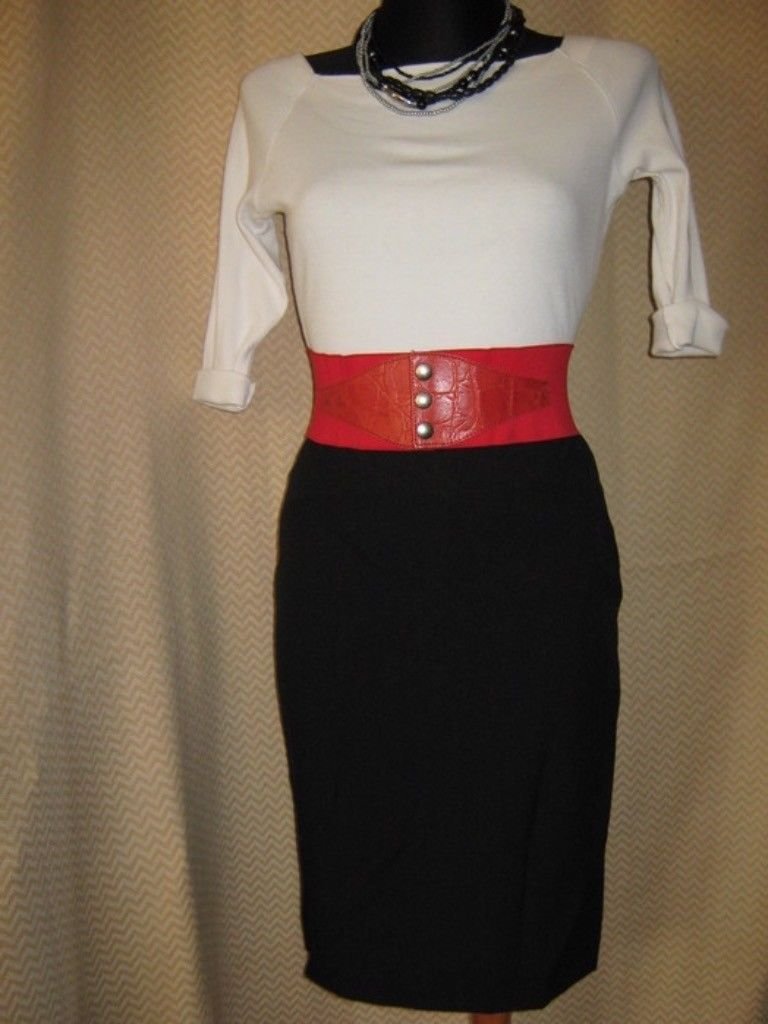  NEU * Business * Sekretärinnen * Bleistift * Shift * Skirt * High waist * Rock 