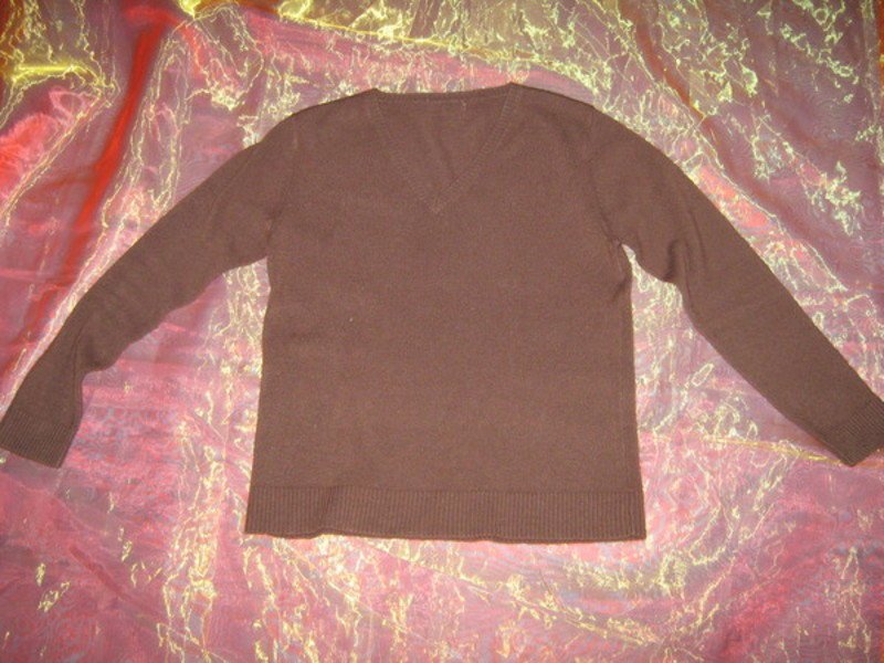 NEUw * Klassisch * Basic * Bodycon * V- Ausschnitt * Feinstrick * Pullover mit Esprit * Gr. 38- 40/ S- M * schokoladen- dunkel- braun *