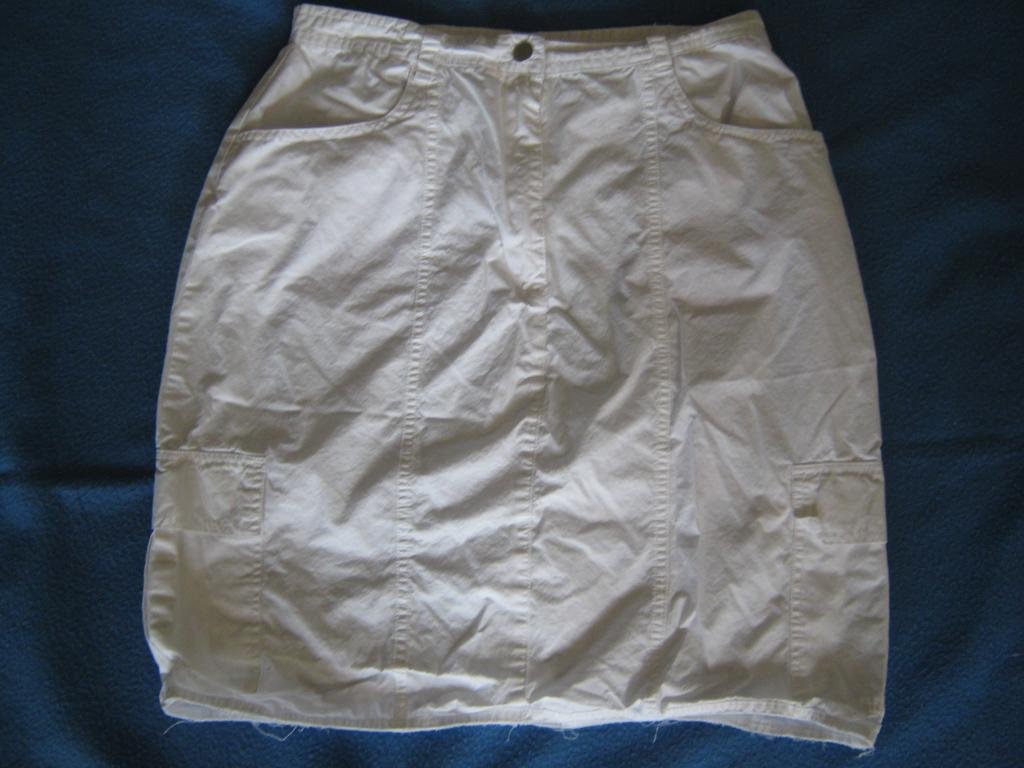  NEUw * Sexy * sportiv * Worker- Style * High- Waist * Mini- Rock ''ESPRIT'' Gr. 34- 36/ XS- S * weiß *