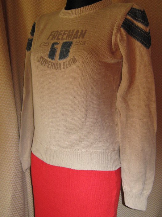 NEU * Ausgefallen * College * Old School Style * Fein * Grob * Strick- Pullover 