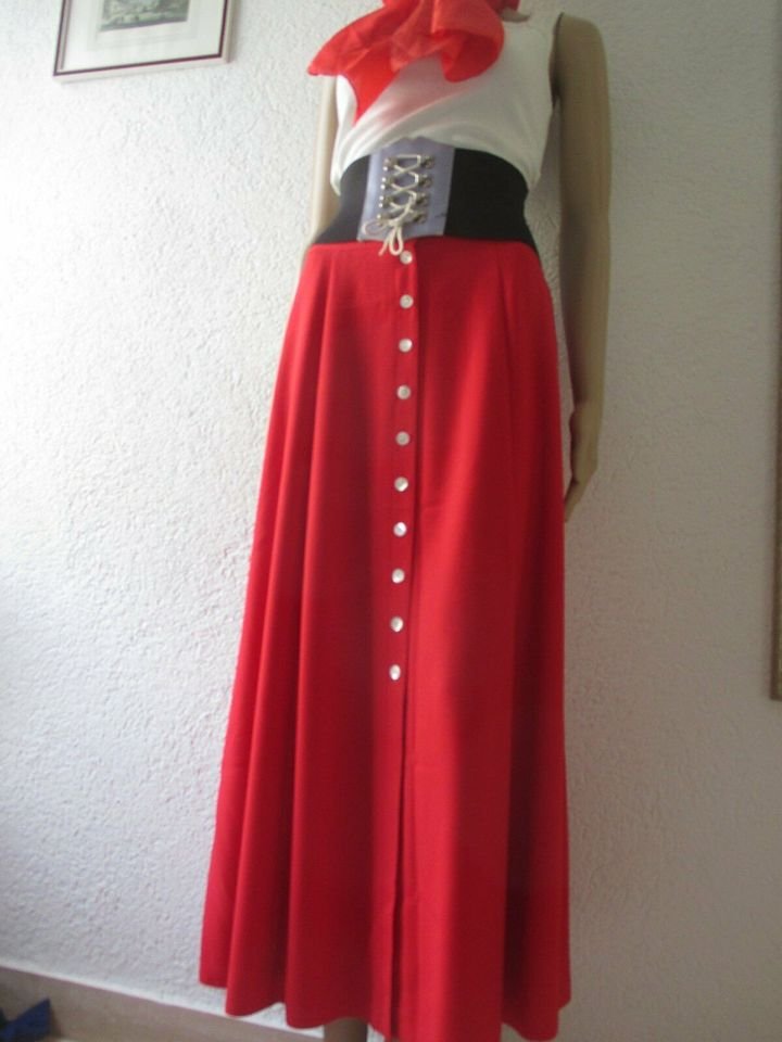  NEU * Edel * Original VINTAGE * A- Linie * Maxi * Long * Rock 
