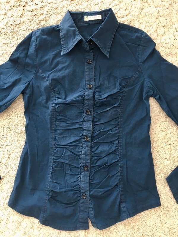 Jeanslook- Bluse