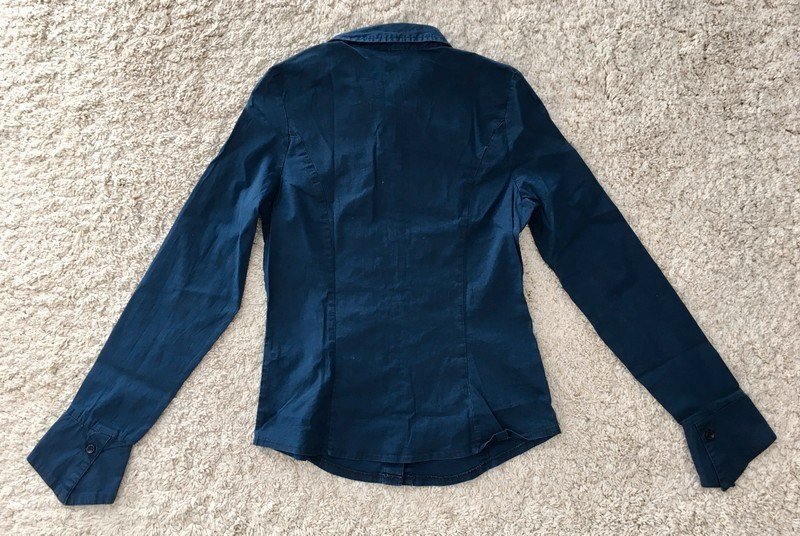 Jeanslook- Bluse