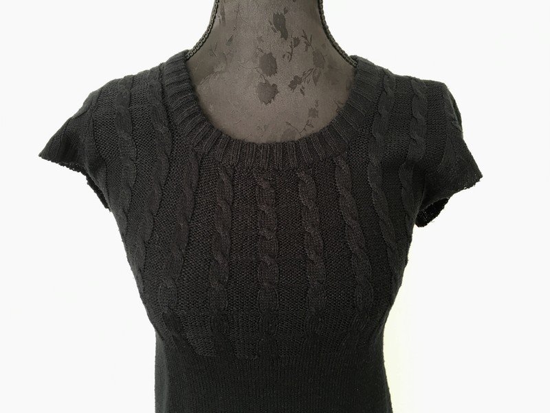 Zopfmuster- Strickkleid