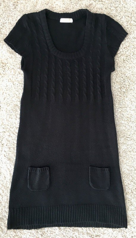 Zopfmuster- Strickkleid