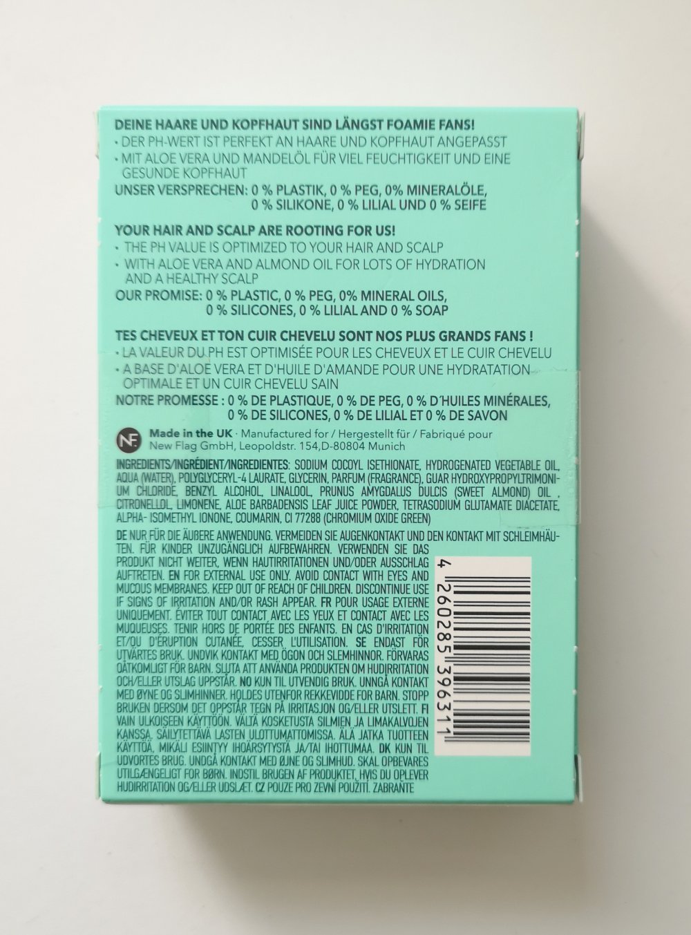 Foamie Festes Shampoo Trockenes Haar, 80 g Vegan
