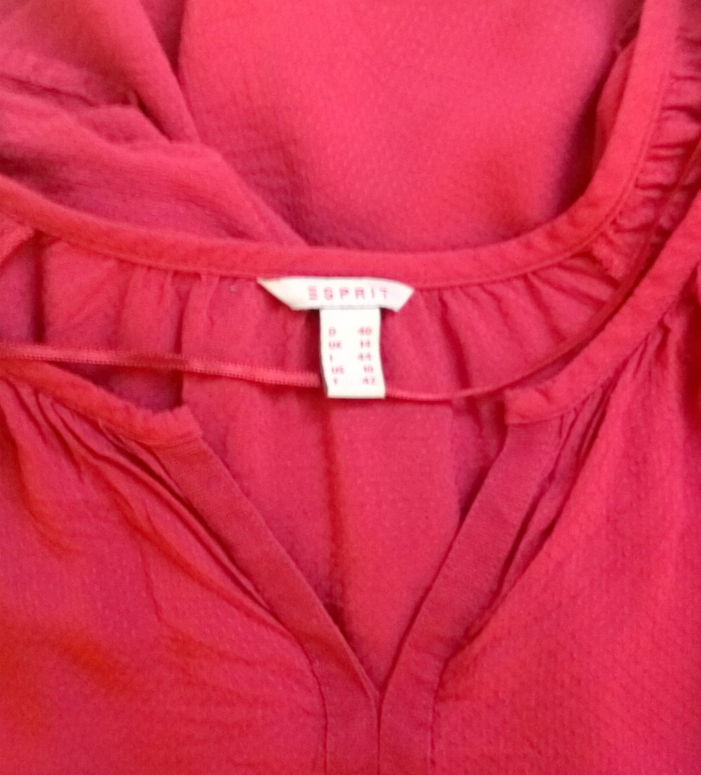 Esprit, Bluse, Coral/Pink. Gr.40