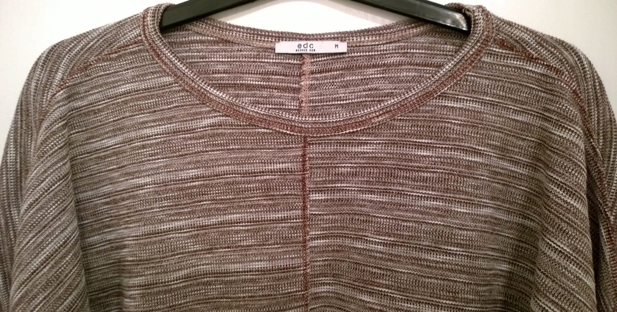 edc Esprit Pullover, Gr.M, beerenfarben, meliert