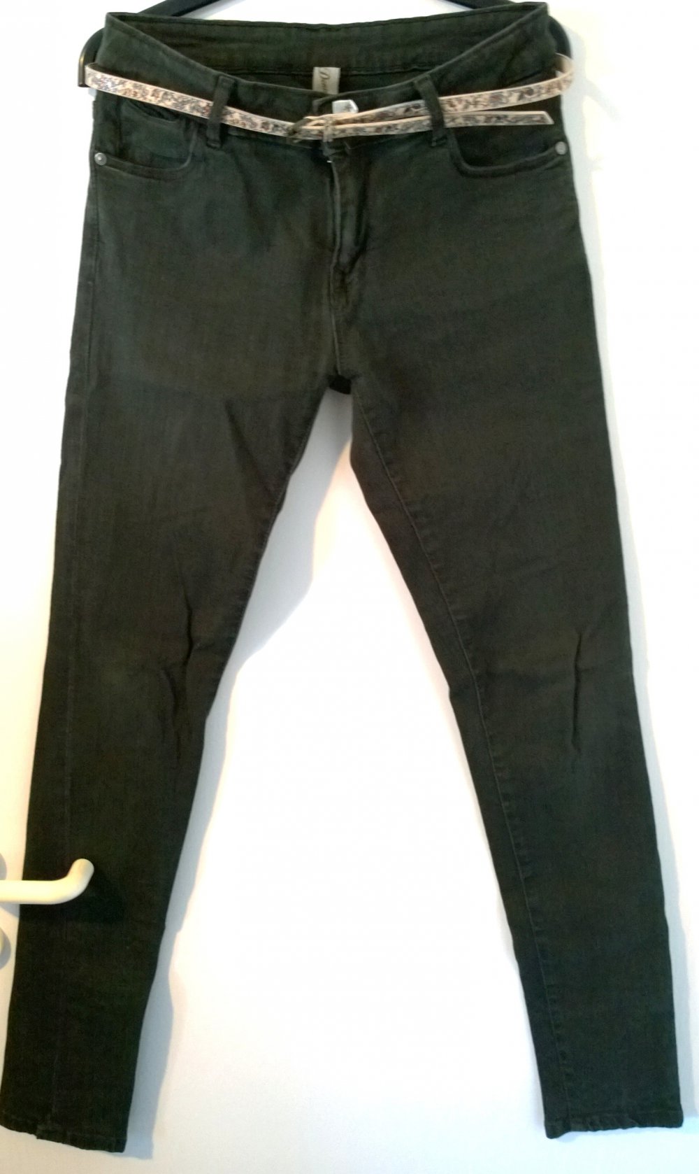 Stretchjeans dunkelgrau/khaki Gr.40