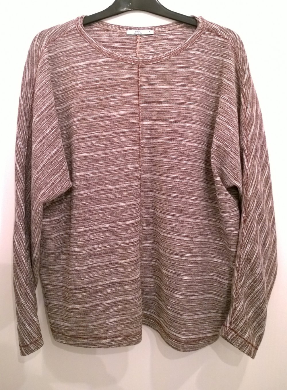 edc Esprit Pullover, Gr.M, beerenfarben, meliert