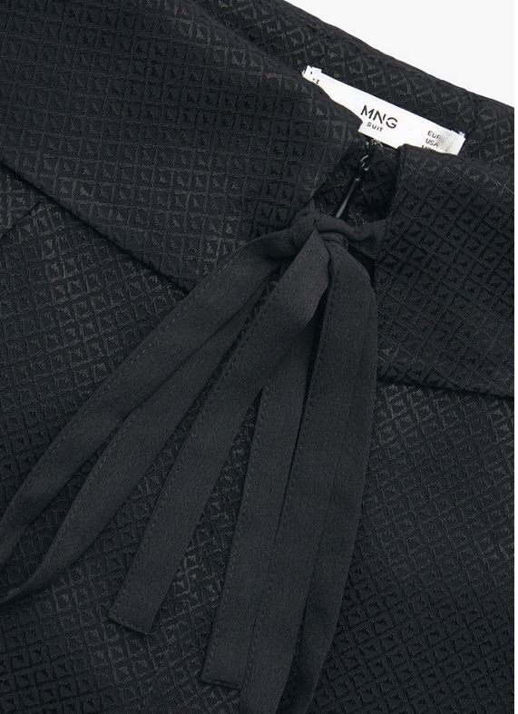 Haremshose, Jacquard Hose, schwarz, Mango, Gr.M