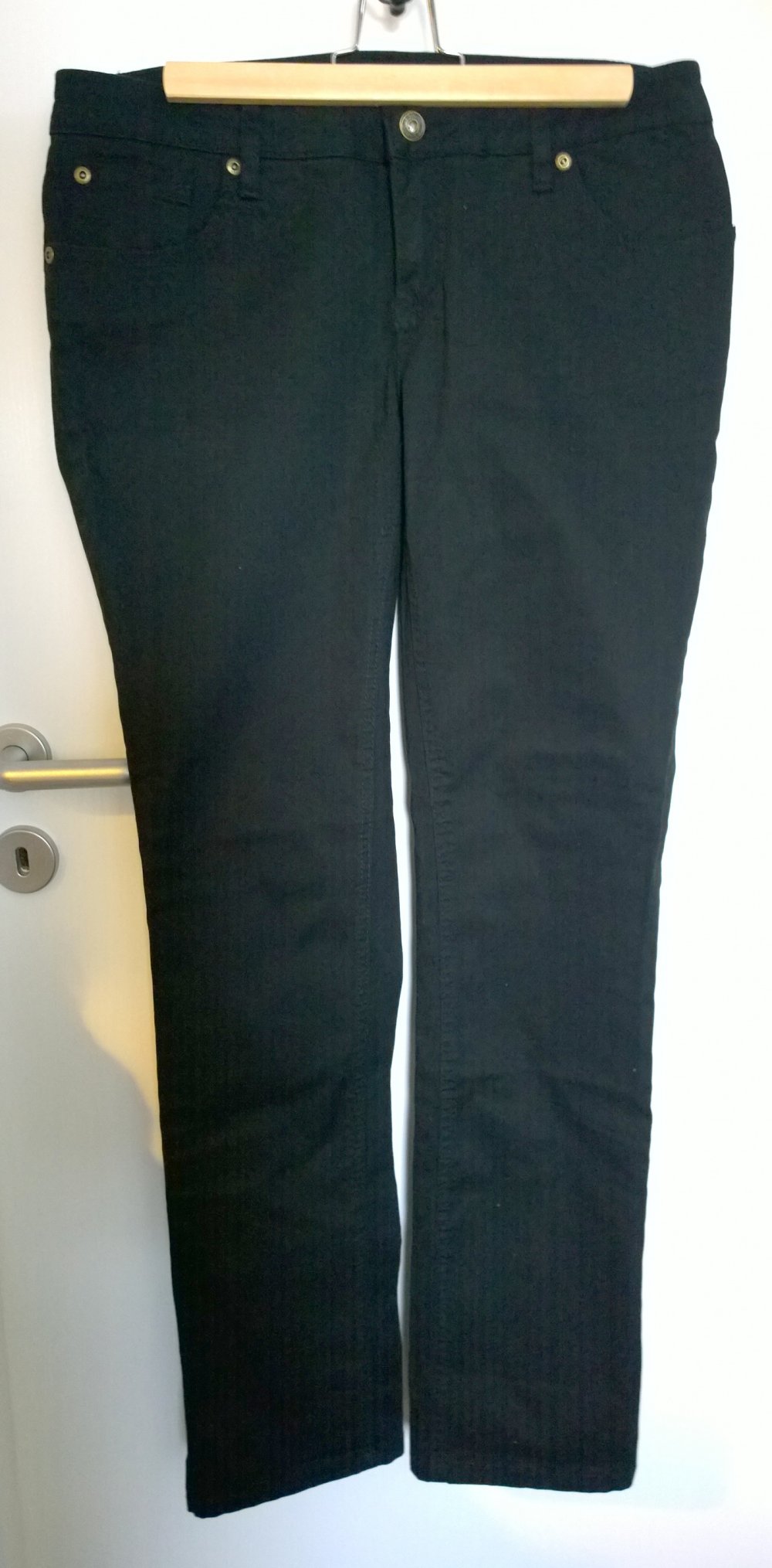 Hose, Bootcut, schwarz, Gr.40