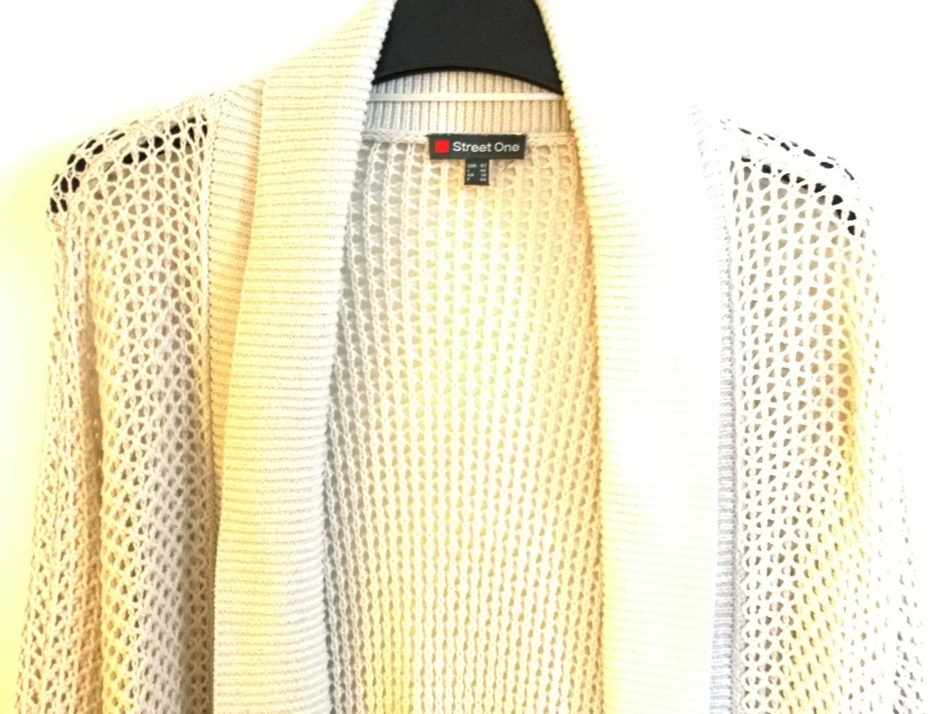 Street One, Strickjacke, beige, Gr.42