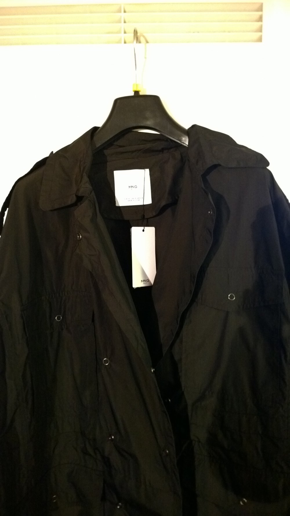 Parka, Mango, schwarz, Gr.M, oversize *NEU* mit Etikett