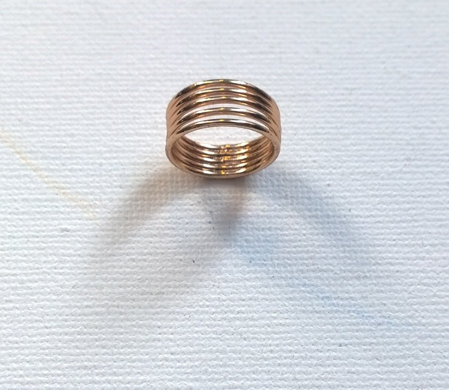 Ring, Rosegold, Modeschmuck, Knöchelring,  Gr.14