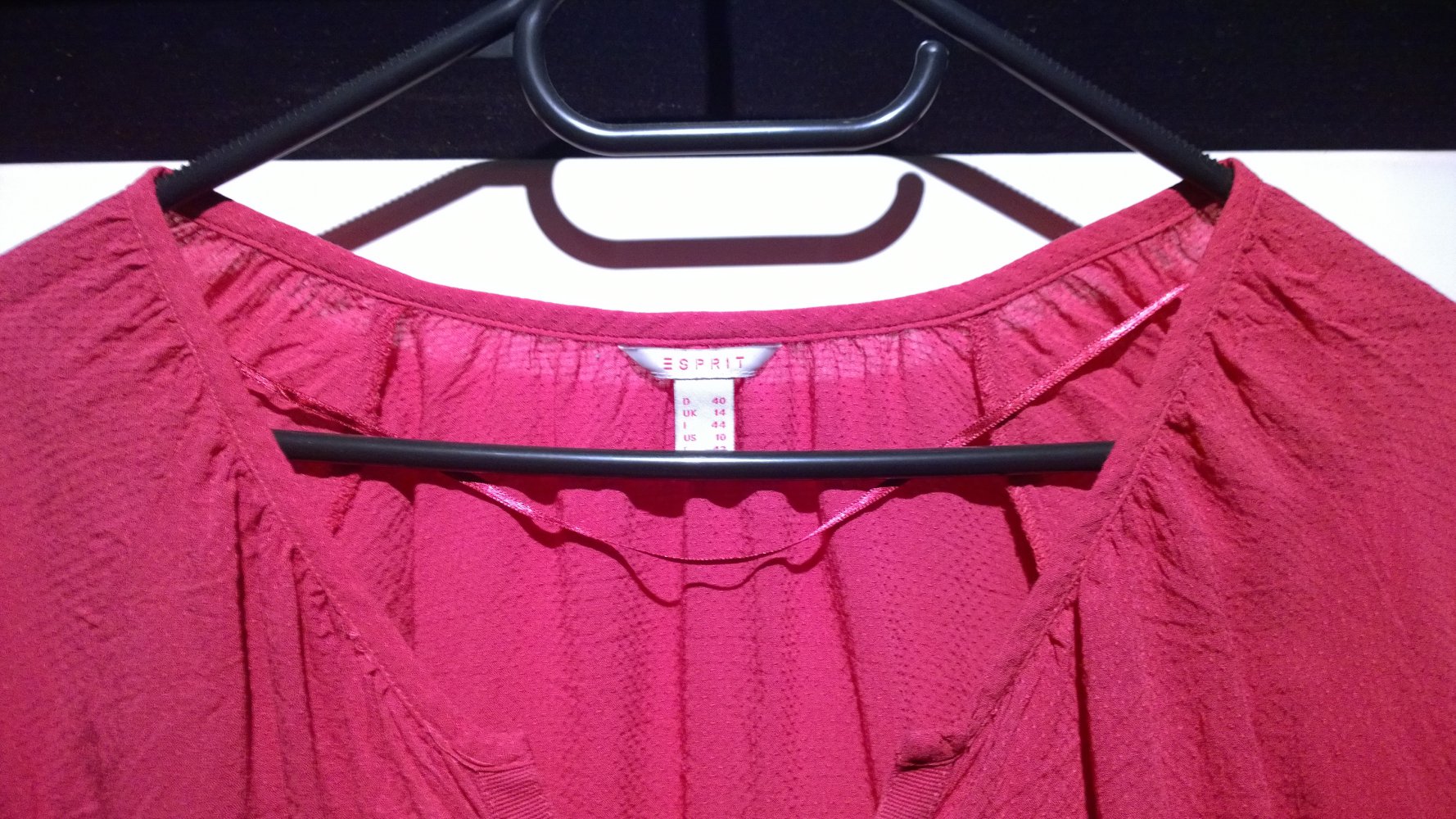 Esprit, Bluse, Coral/Pink. Gr.40