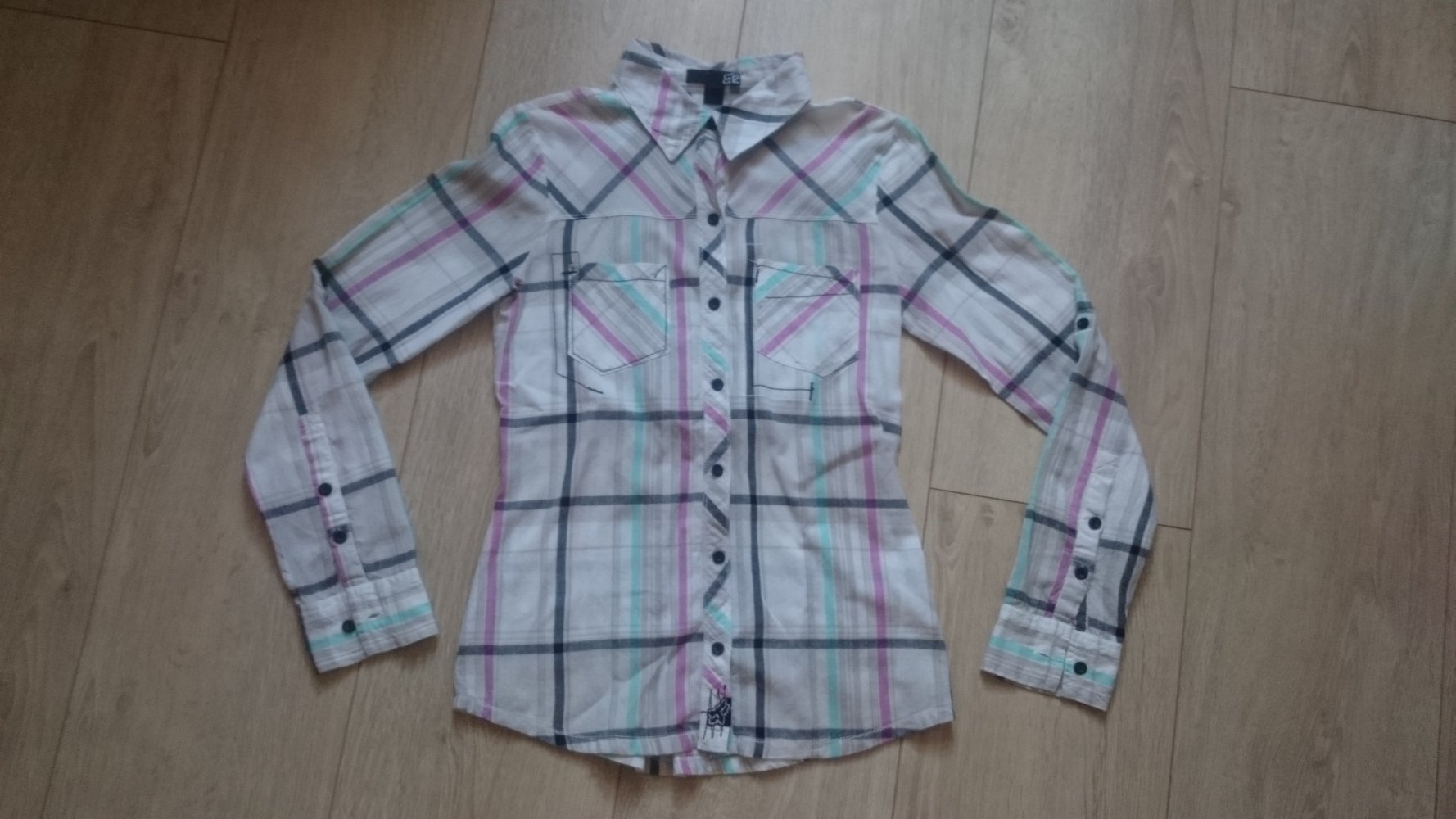 karierte Hemd Bluse Langarm