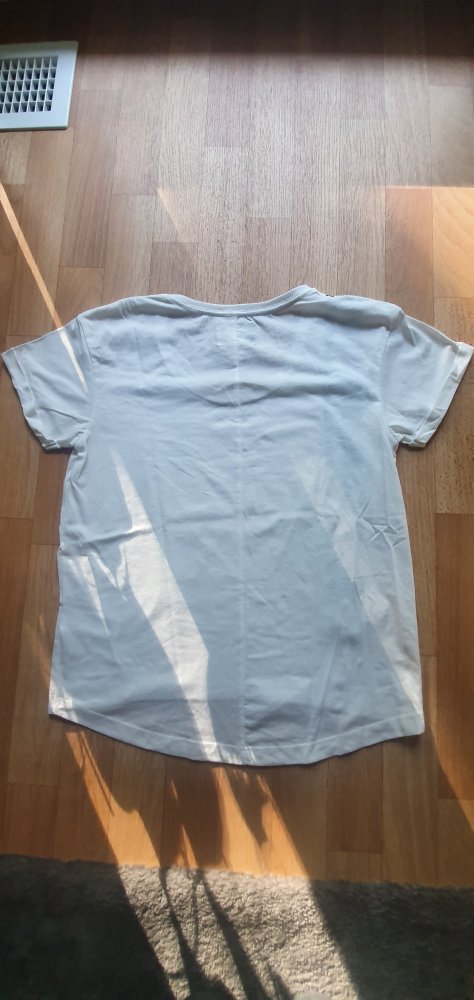 weißes Boxy T-Shirt
